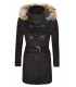 Eleganter Damen Winter Mantel Damenjacke Wo