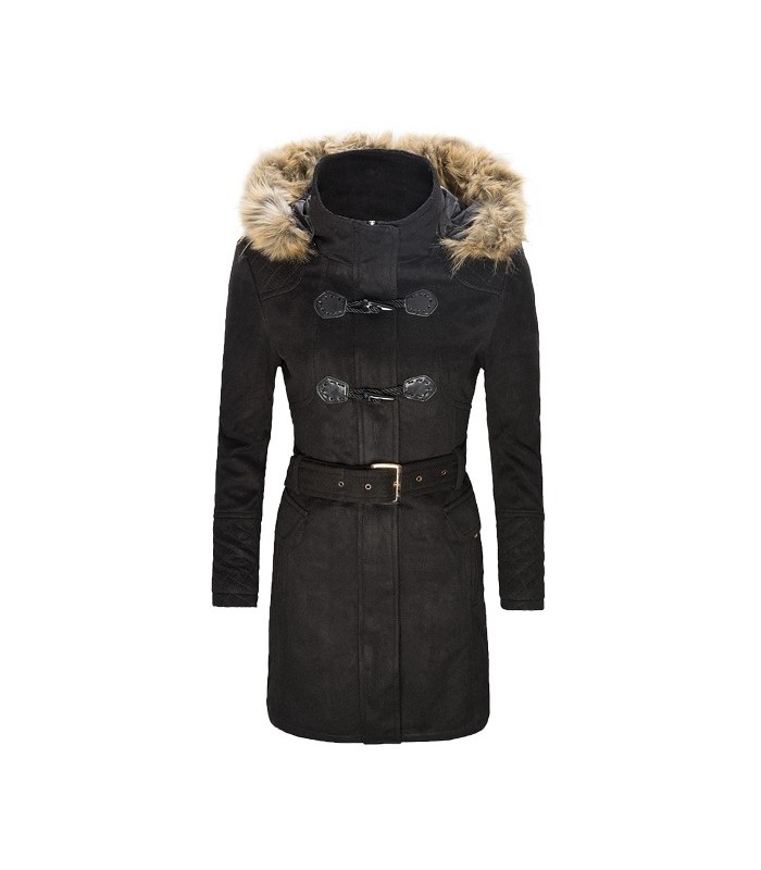 Eleganter Damen Winter Mantel Damenjacke Wo
