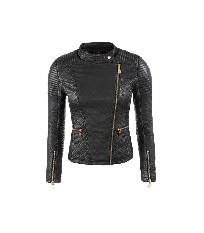 Designer Damen Kunstleder Jacke D-144