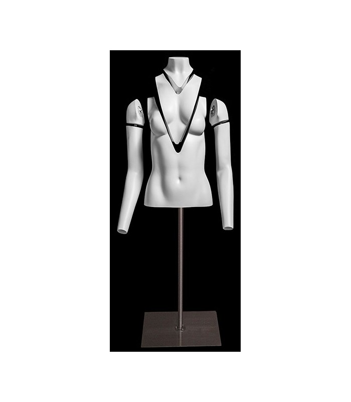 Damen Mannequin Ghost Mannequin Schaufensterpuppe Oberkörper Torso A4