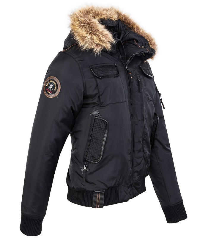 Outdoor herren jacke parka winterjacke kapuze fellkragen warm winter 