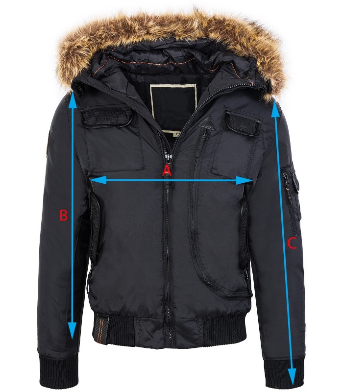Outdoor herren jacke parka winterjacke kapuze fellkragen warm winter 