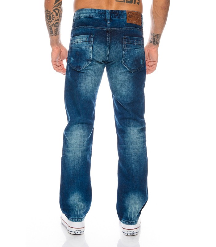 Rock-Creek Herren Jeans Cargo Style Stone Washed Clubwear Hose RC-2010