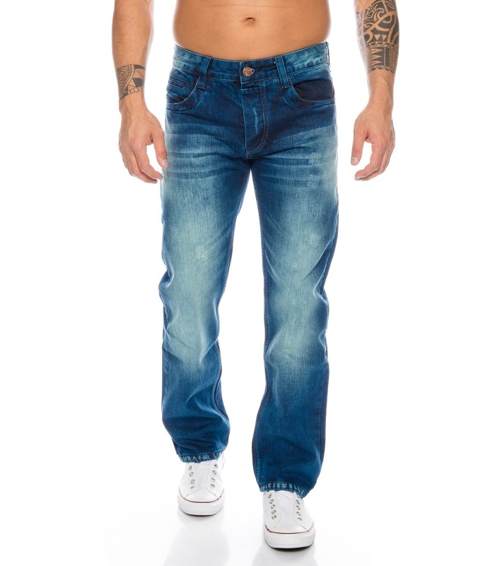 Rock-Creek Herren Jeans Cargo Style Stone Washed Clubwear Hose RC-2010