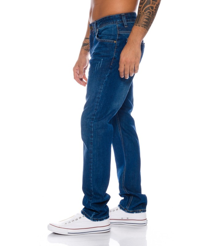 Lorenzo Loren Herren Jeans Comfort Fit Blau LL-323