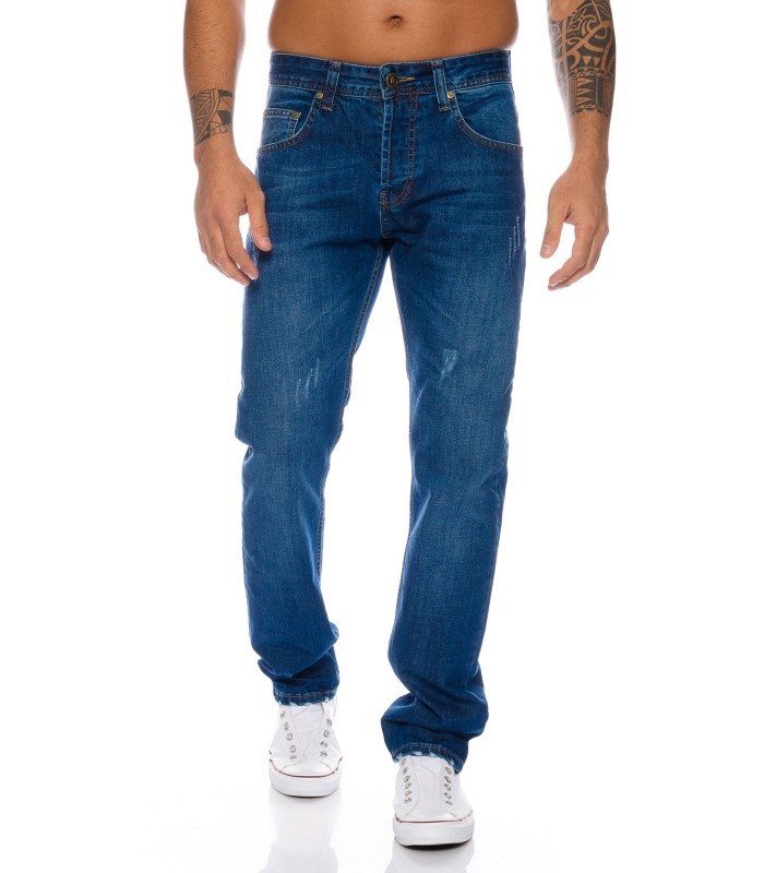 Lorenzo Loren Herren Jeans Comfort Fit Blau LL-323