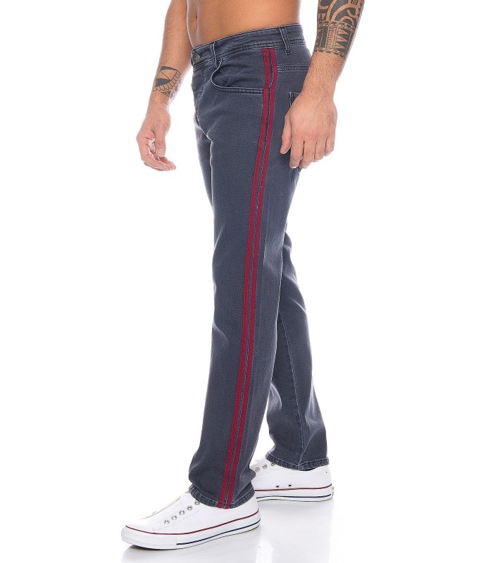 Rock Creek Herren Jeans Hose mittlerer Waschung seitliche Streifen RC-2114 NEU