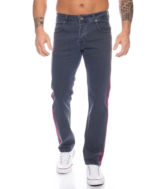 Rock Creek Herren Jeans Hose mittlerer Waschung seitliche Streifen RC-2114 NEU