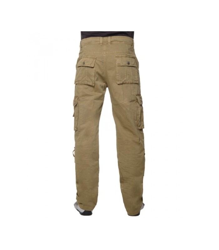 Cargo Herren Hose Loose Fit Hose Cargohose Chino Hose Jeans Beige Männerhose 