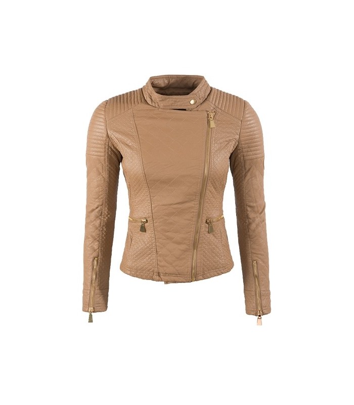 Designer Damen Kunstleder Jacke D-144