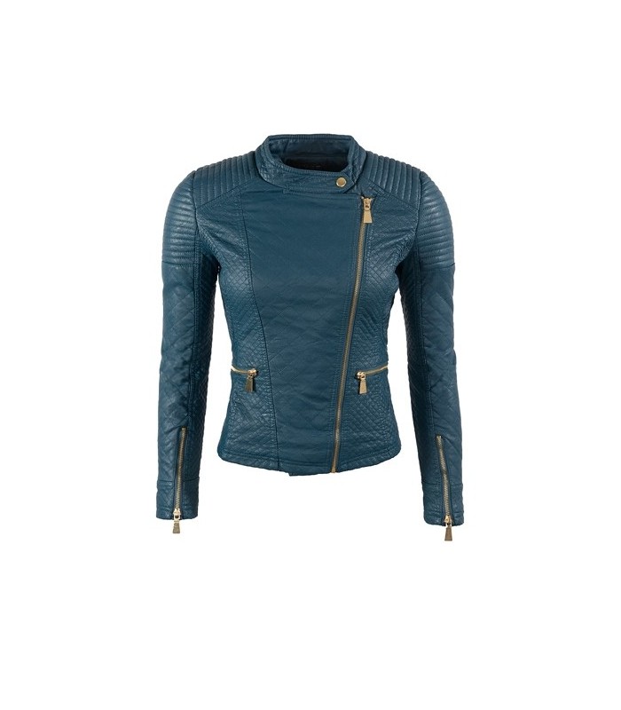 Designer Damen Kunstleder Jacke D-144