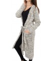 Damen Strickjacke Pullover Strickpullover lange One Size D-142