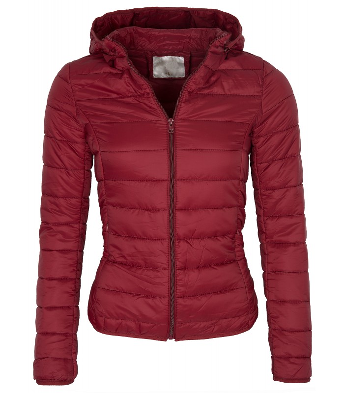 Damen Übergangs Jacke Stepp Jacke kurze Jacke Kapuze gesteppt 