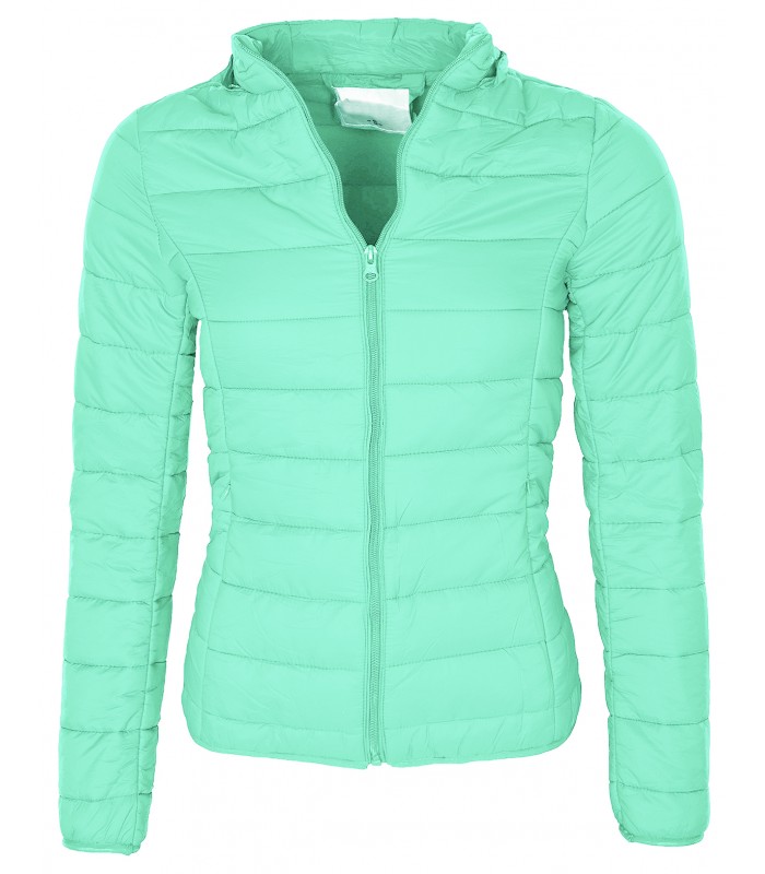 Damen Übergangs Jacke Stepp Jacke kurze Jacke Kapuze gesteppt 