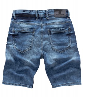 Rock Creek Herren Jeans Shorts Blau Used-Look RC-2122