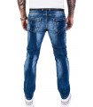 Rock Creek Herren Jeans Hose Regular Fit Dunkelblau RC-2110A