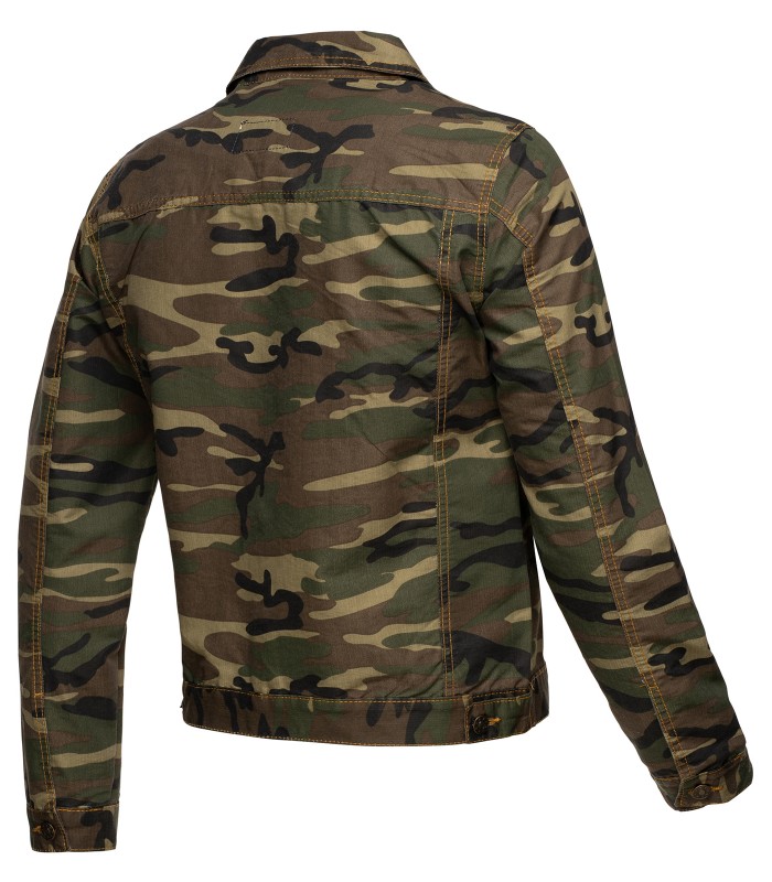Rock Creek Herren Jeansjacke Army-Look Camouflage RC-2213