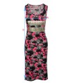 Damen Midikleid Sommer Kleid Camouflage Sommerkleid Figurbetont  