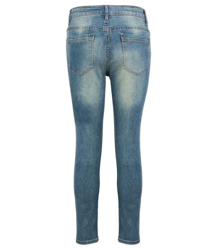 Designer Damen Jeans Hose Denim Blau Slim-Fit D-340