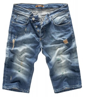 Herren Jeans Shorts Bermuda Hose Denim Sommer Short Blau 