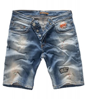 Herren Jeans Shorts Bermuda Hose Denim Sommer Short Blau 