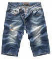 Herren Jeans Shorts Bermuda Hose Denim Sommer Short Blau 