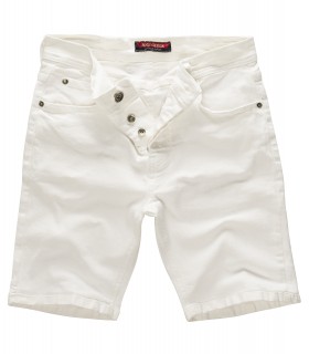Rock Creek Herren Jeansshorts Denim Stretch Weiß RC-2205