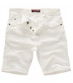 Rock Creek Herren Jeansshorts Denim Stretch Weiß RC-2205