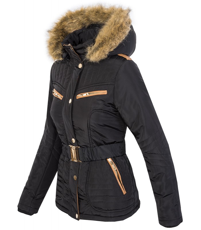 Designer Damen Jacke Parka Mantel Winterjacke Steppjacke warm gefüttert