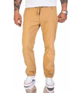 Rock Creek Herren Leinen-Optik Hose Stoffhose RC-2152