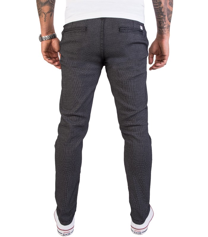 Rock Creek Herren Chino Hose Slim Fit mit Punktemuster RC-2154