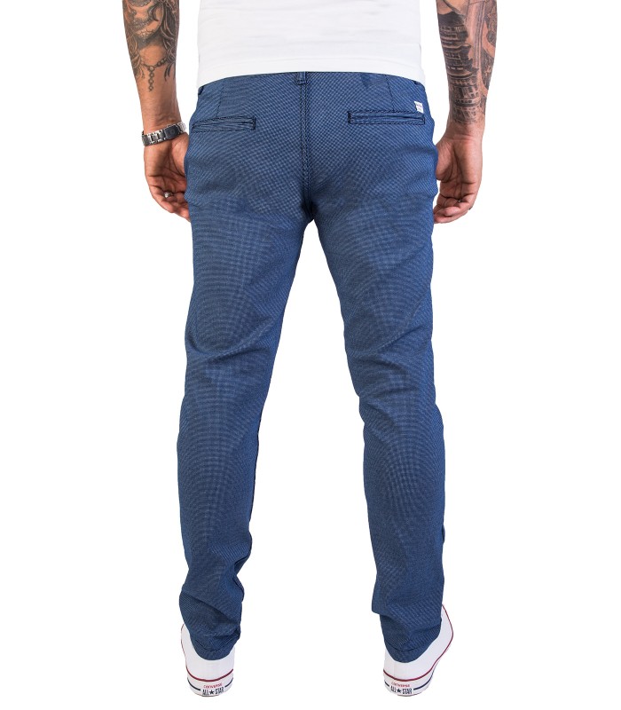 Rock Creek Herren Chino Hose Slim Fit mit Punktemuster RC-2154