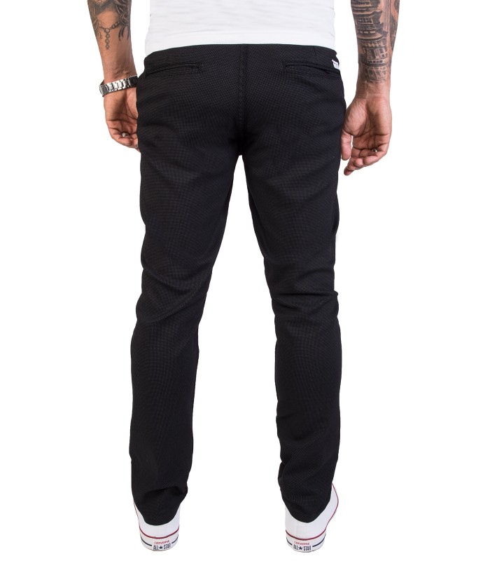 Rock Creek Herren Chino Hose Slim Fit mit Punktemuster RC-2154