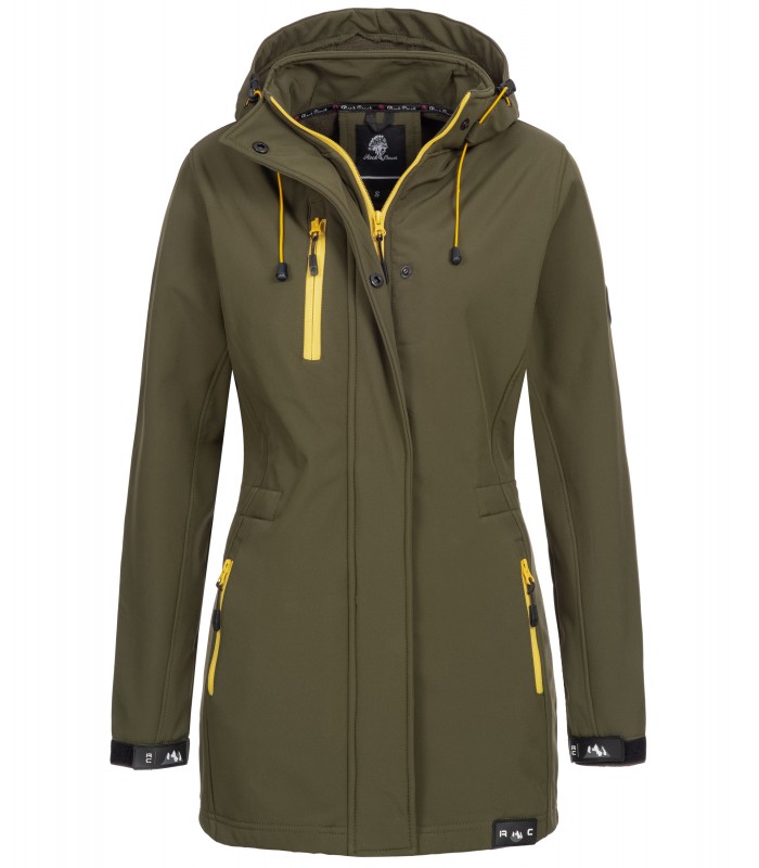 Rock Creek Damen Softshell Jacke Mantel Lang D-423
