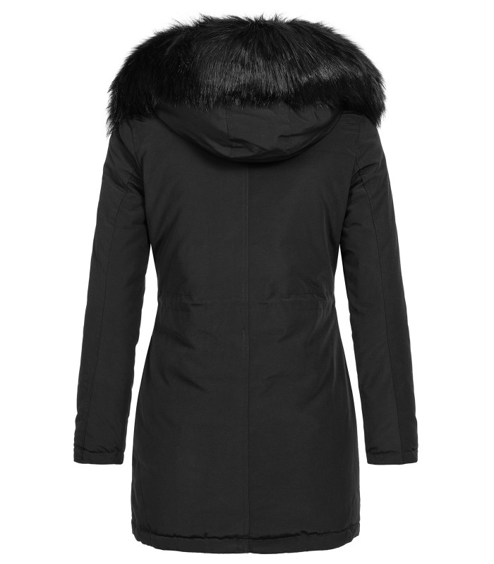 Damen Winter Jacke Parka mit Kapuze Wende-Steppjacke D-428