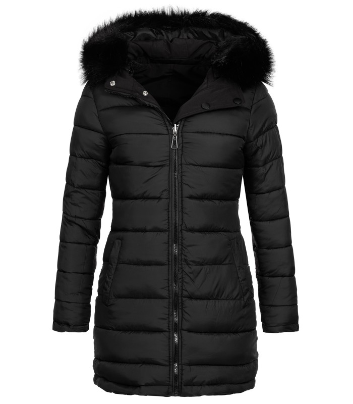 Damen Winter Jacke Parka mit Kapuze Wende-Steppjacke D-428