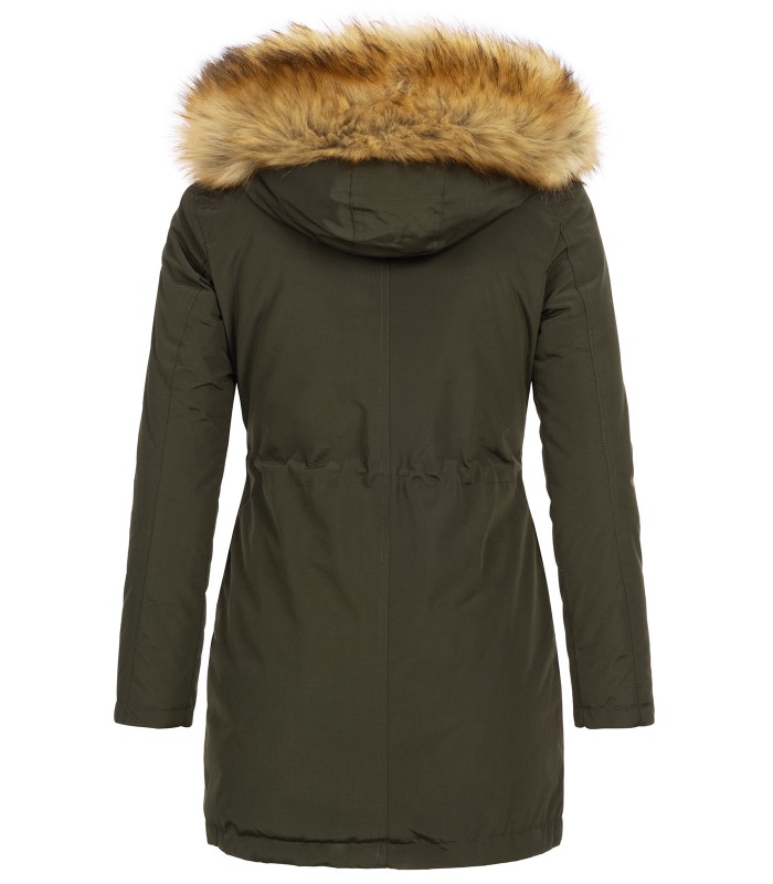 Damen Winter Jacke Parka mit Kapuze Wende-Steppjacke D-428