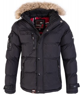 Geographical Norway Herren Winter Jacke Kunstfellkragen H-214