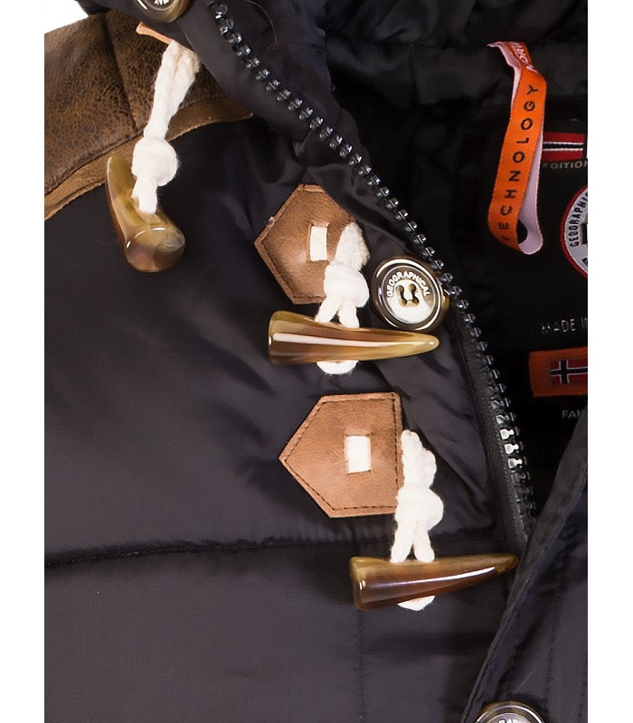 Geographical Norway Herren Winter Jacke Kunstfellkragen H-216