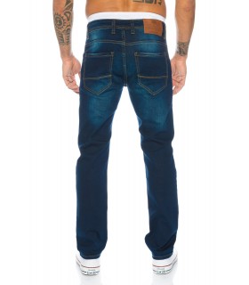 Designer Herren Jeans Clubwear Hose Denim Blau Gerades Bein 