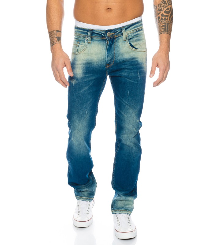Designer Jeans Hose Herrenjeans Stretchanteil Stonewashed 