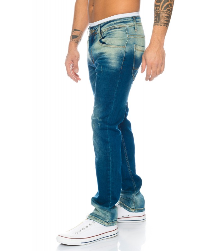 Designer Jeans Hose Herrenjeans Stretchanteil Stonewashed 