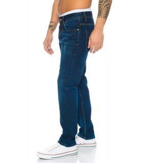 Lorenzo Loren Herren Jeans Comfort Fit Dunkelblau LL-313