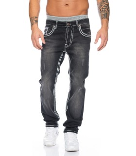 Rock Creek Herren Jeans Comfort Fit Dunkelgrau RC-2087