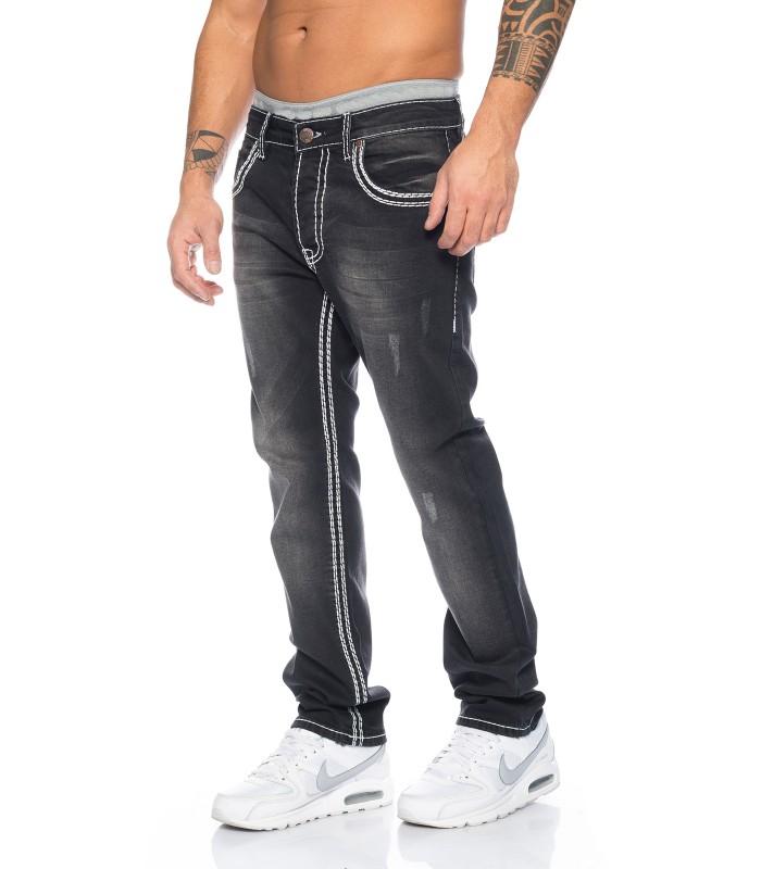 Rock Creek Herren Jeans Comfort Fit Dunkelgrau RC-2087