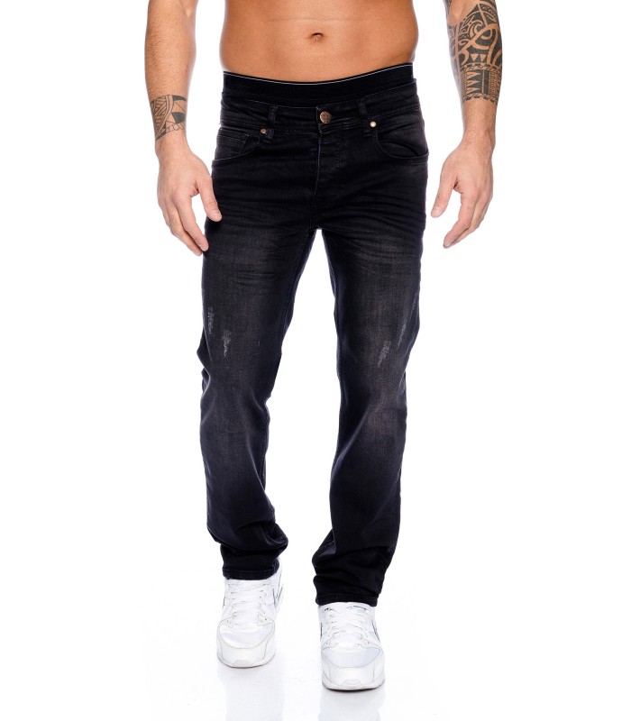 Designer Herren Jeans Schwarz Hose Comfort Jeans Herrenhose