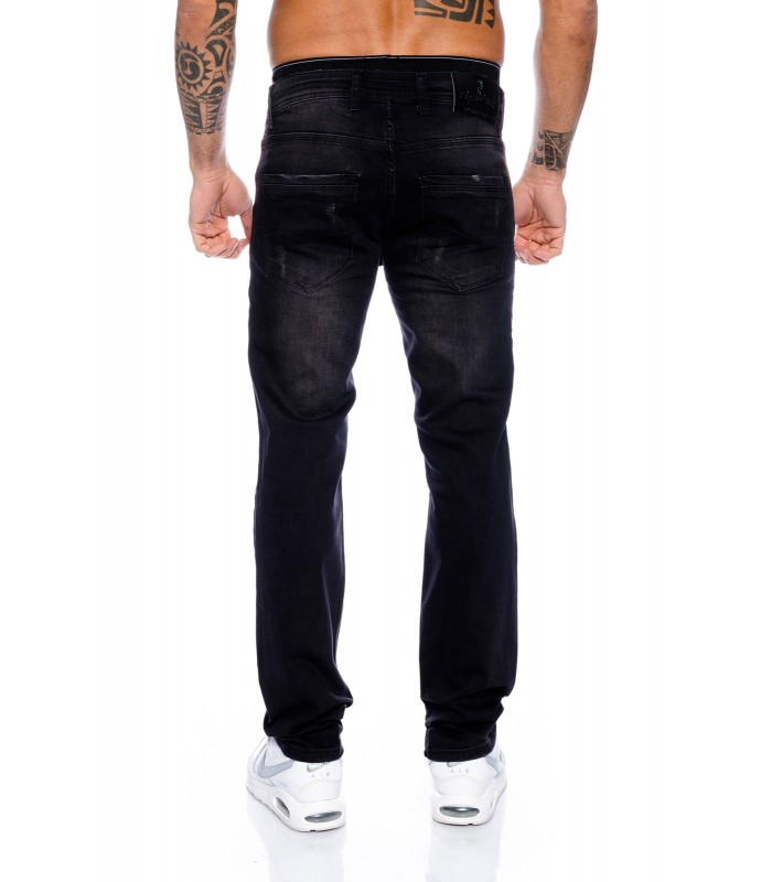 Designer Herren Jeans Schwarz Hose Comfort Jeans Herrenhose