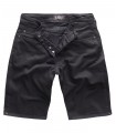 Gelverie Herren Jeansshorts Slim Fit Schwarz G-303