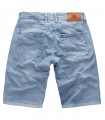 Gelverie Herren Jeansshorts Slim Fit Hellblau G-304
