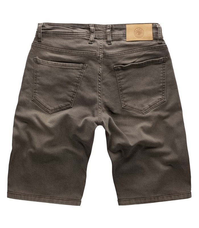 Gelverie Herren Jeansshorts Slim Fit Grau G-305
